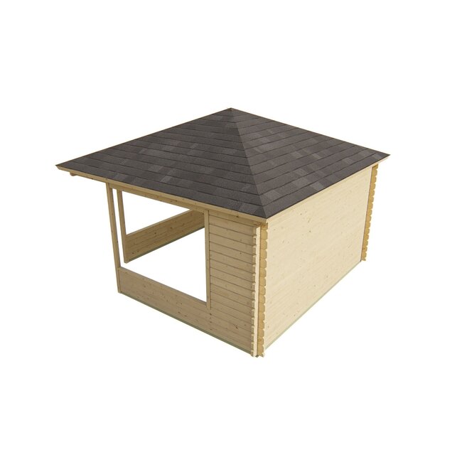 Blokhutprieel Marit | Overkapping 4x4