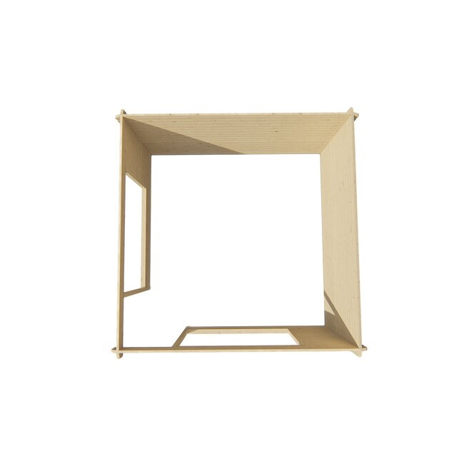 Blokhutprieel Marit | Overkapping 4x4