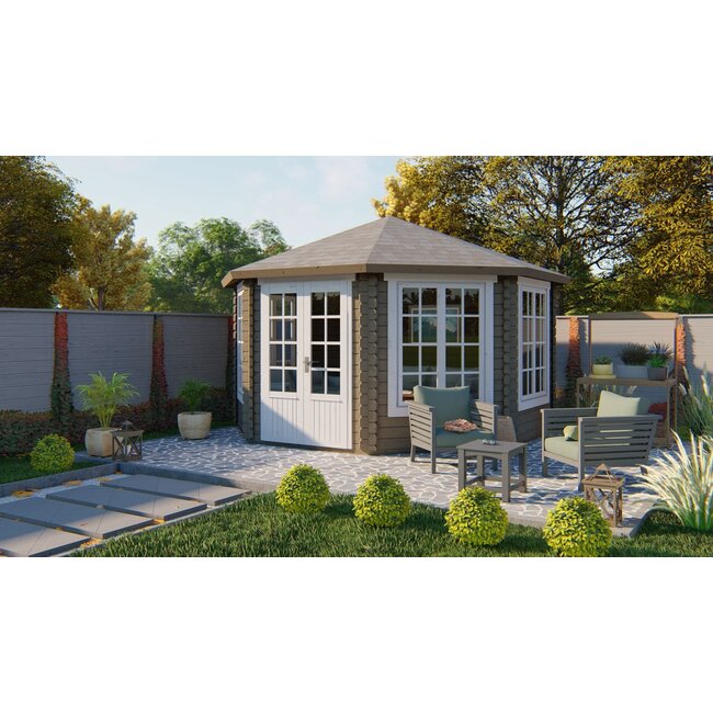 Blokhut Lynn | Tuinhuis Zeshoekig