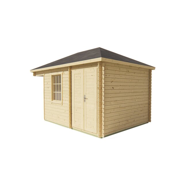 Blokhut Sigrid | Klassiek Tuinhuis 4,4x3 met Berging