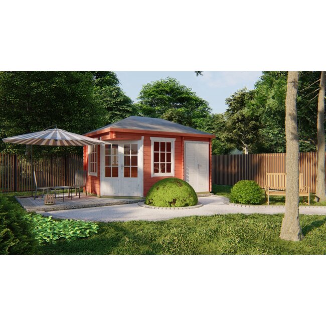 Blokhut Agnes | Tuinhuis met Schuin Dak