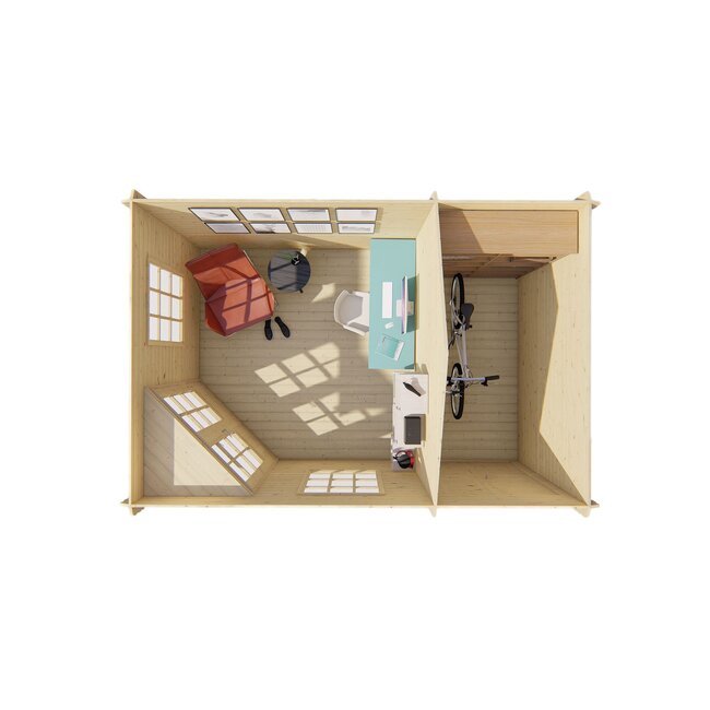 Blokhut Agnes | Tuinhuis met Schuin Dak