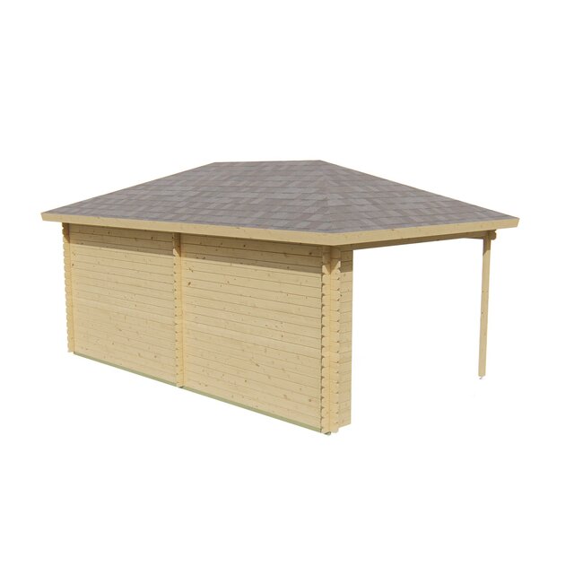 Blokhut Christoffer | Tuinhuis met Overkapping 5,75x3 Meter