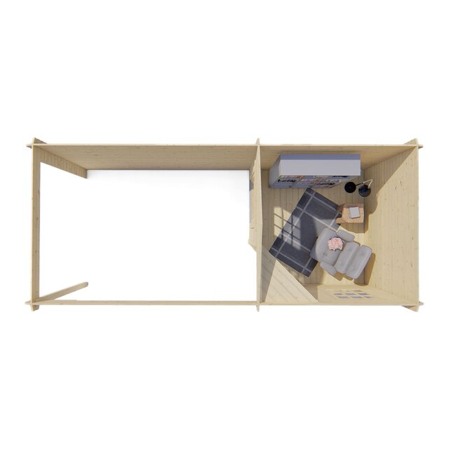 Blokhut Niklas | Tuinhuis met Overkapping