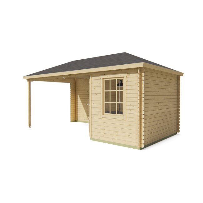 Blokhut Markku | Tuinhuis met Overkapping