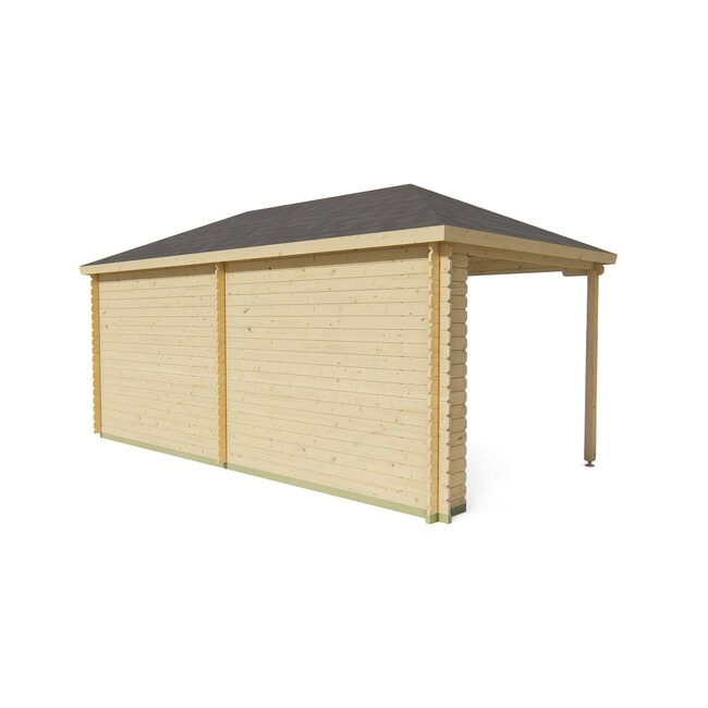 Blokhut Markku | Tuinhuis met Overkapping