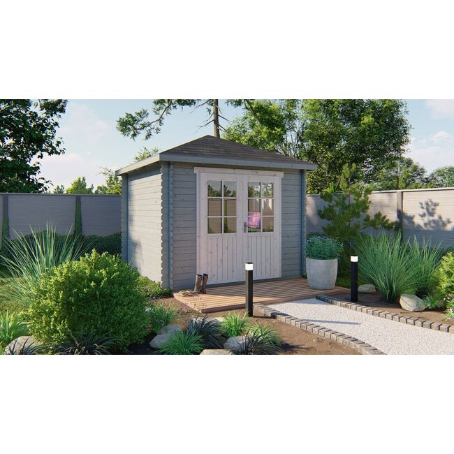 Blokhut Halvar | Tuinhuis met Prieeldak 3x3 Meter