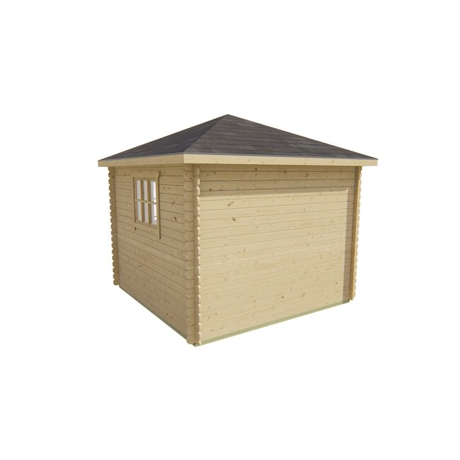 Blokhut Halvar | Tuinhuis met Prieeldak 3x3 Meter