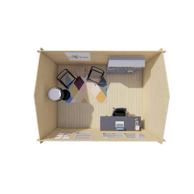 Blokhut Aksel | Tuinhuis Puntdak 4x3