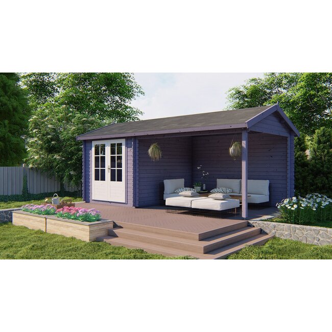 Blokhut Ove | Schuur met Overkapping