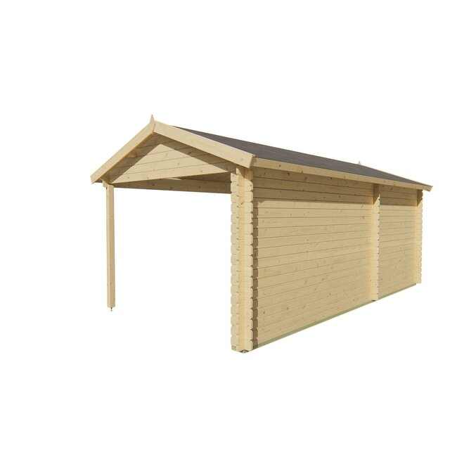 Blokhut Ove | Schuur met Overkapping