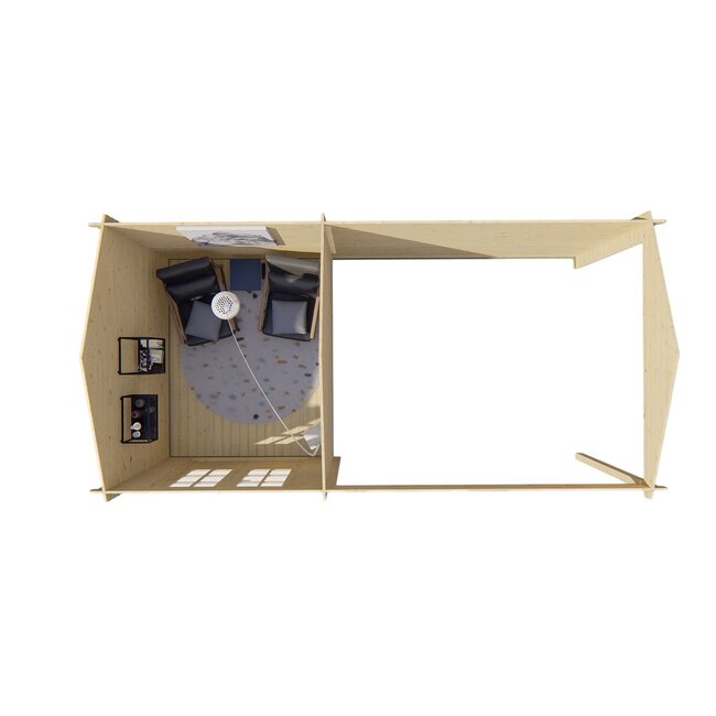 Blokhut Ove | Schuur met Overkapping