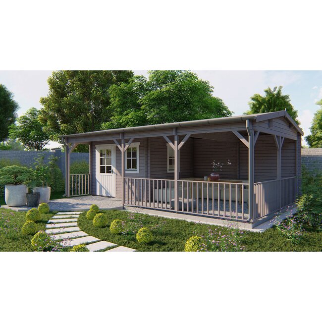 Blokhut Ragna met Veranda