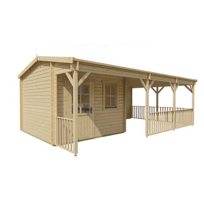 Blokhut Ragna met Veranda