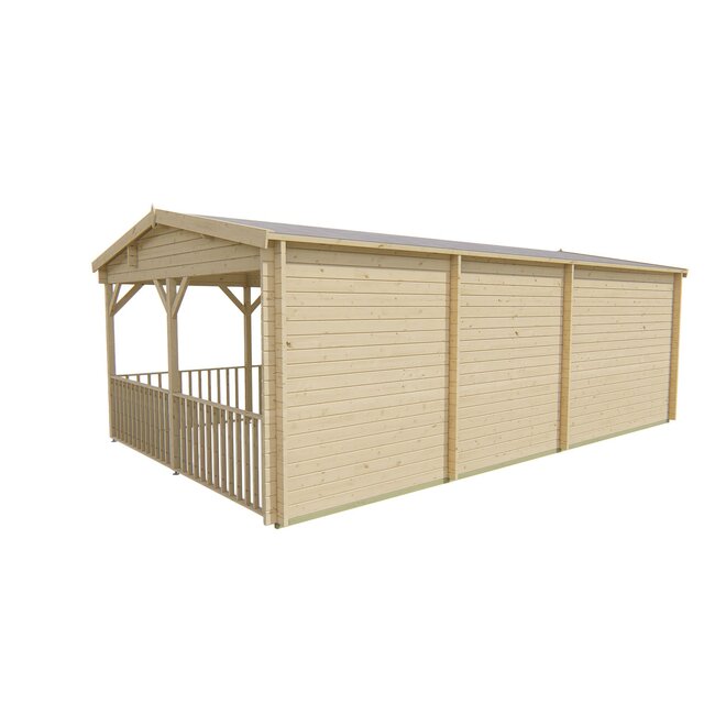 Blokhut Ragna met Veranda