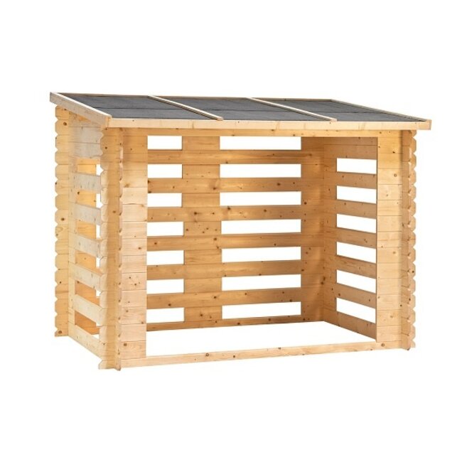 Onbehandeld vuren openhaardhoutberging Brandr