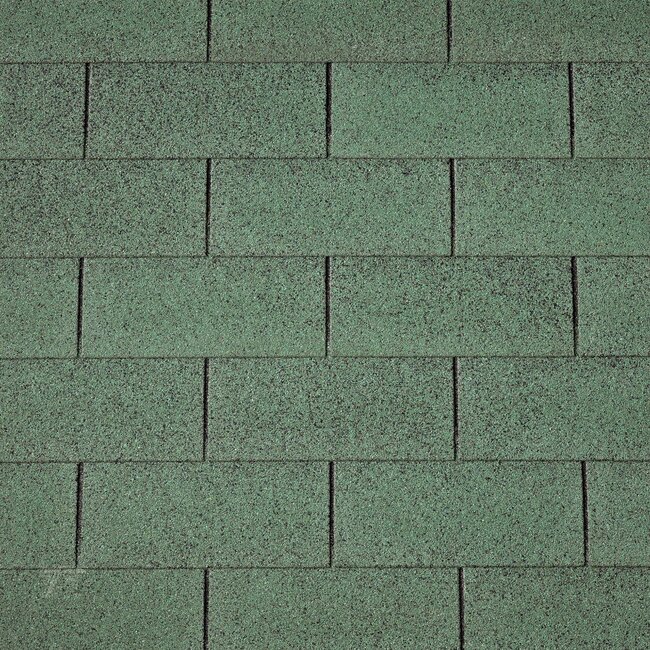 Dakshingles recht groen Per pak 3m2