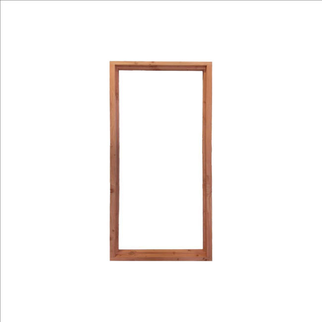 Dichte deur met douglas kozijn | Schuurdeur met kozijn