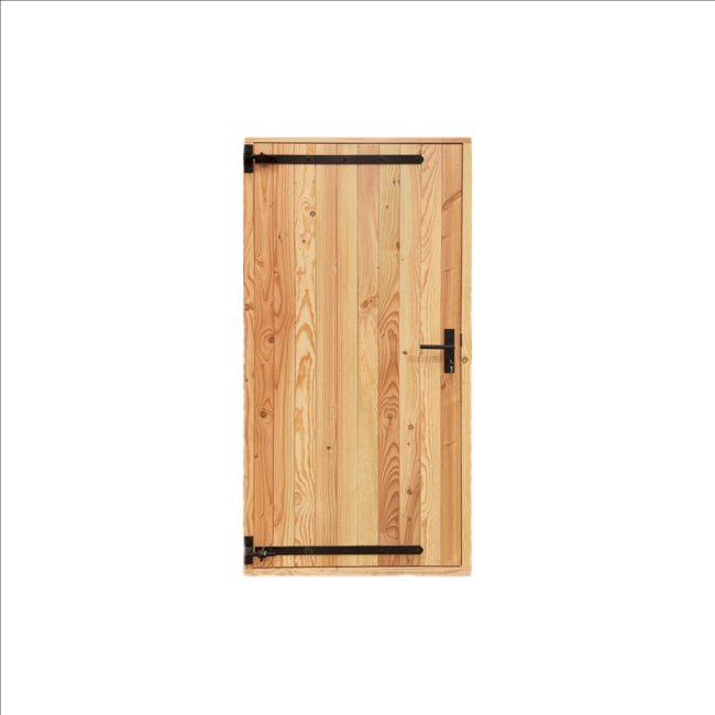 Dichte deur met douglas kozijn | Schuurdeur met kozijn