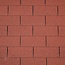 Dakshingles recht rood per pak 3m2