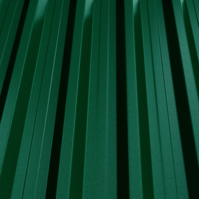 Fel Groen - Damwand platen T45 . Damwand platen van 35 mm dik.