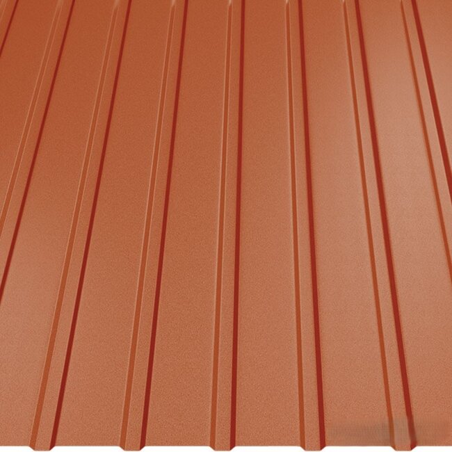 Koper Bruin- Damwand platen T8. Damwand platen van 8 mm dik.