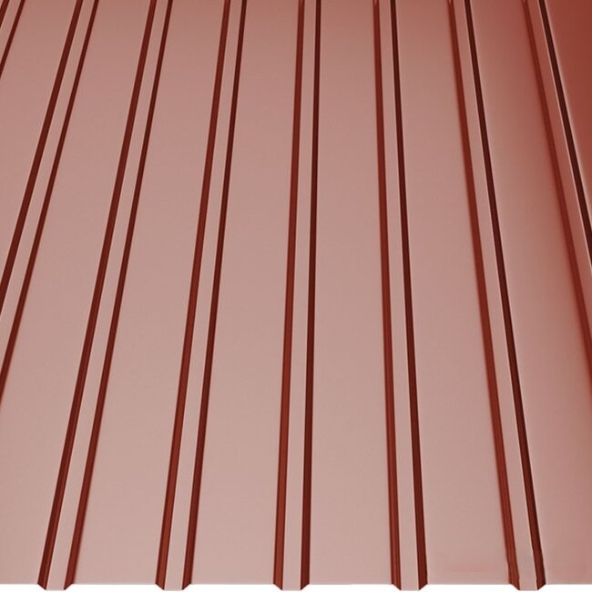 Oxide Rood - Damwand platen T8. Damwand platen van 8 mm dik.