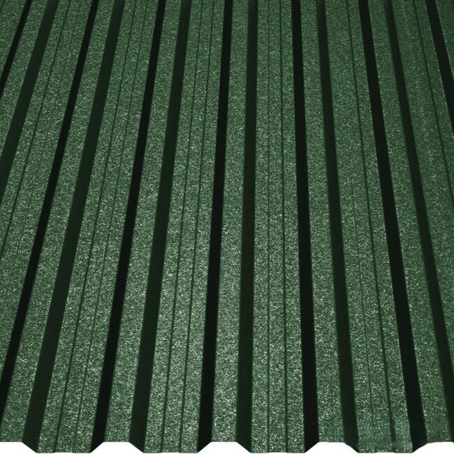 Groen - Damwand platen T18. Damwand platen van 18 mm dik.