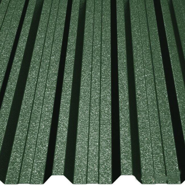 Groen - Damwand platen T35. Damwand platen van 35 mm dik.