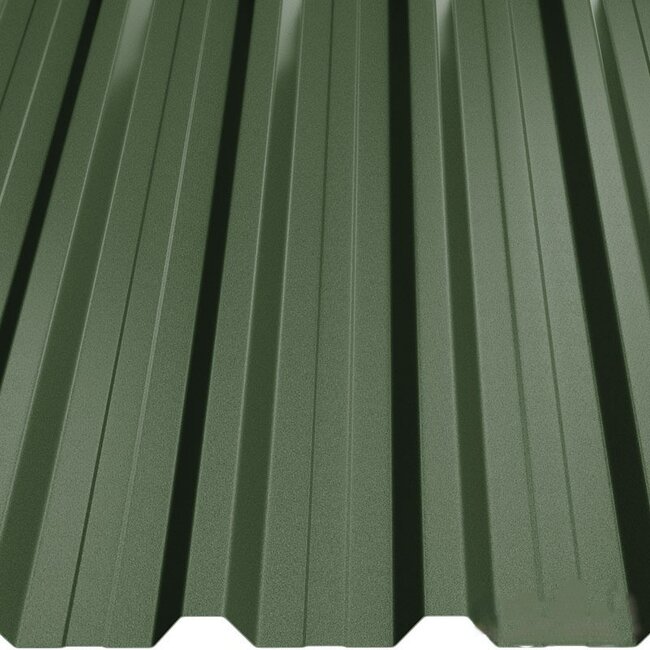Groen - Damwand platen T35. Damwand platen van 35 mm dik