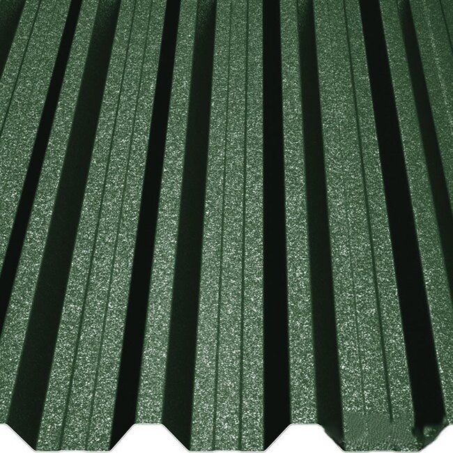 Groen - Damwand platen T45 . Damwand platen van 35 mm dik.