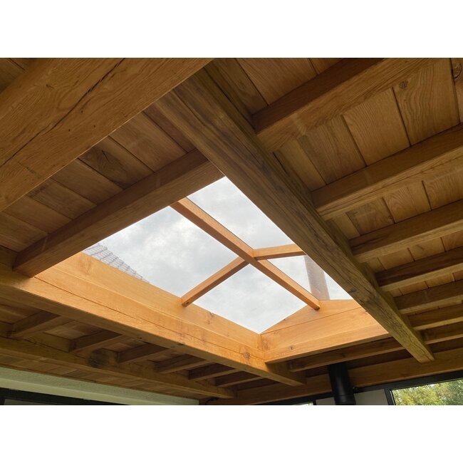 Eiken Palen 15x15 cm (150x150mm) | Fijnbezaagd