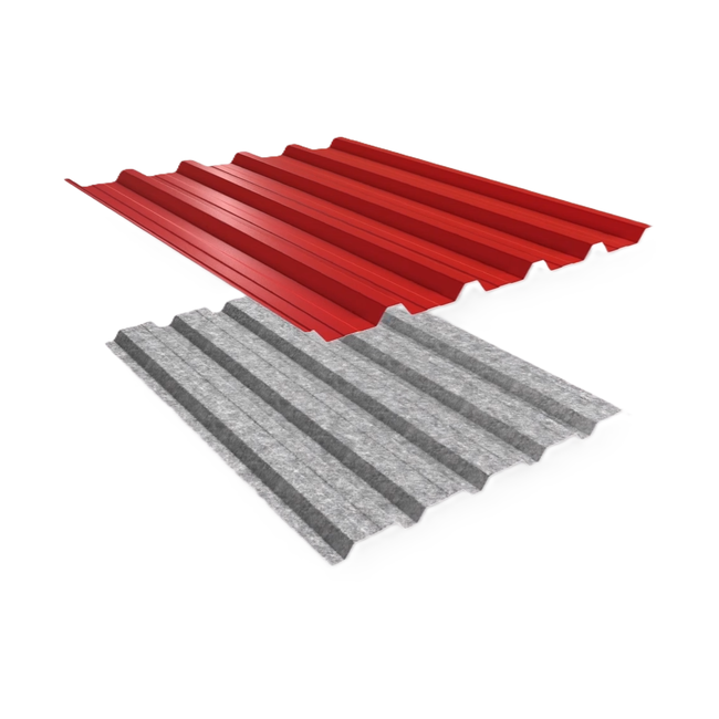 Fel Groen - Damwand platen T45 . Damwand platen van 35 mm dik.