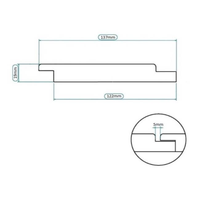 Barcode profiel vuren Zwart gespoten