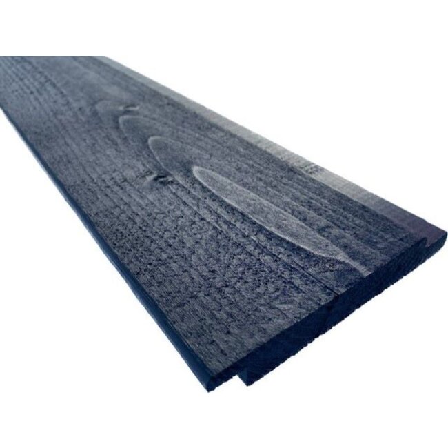 Barcode profiel vuren Zwart gespoten 3st.