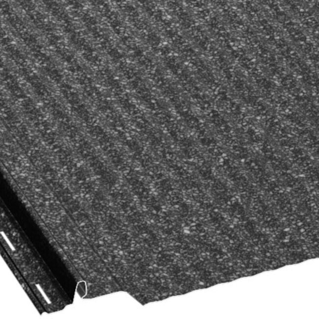 Zwart - Felsplaten Retro Micro Ribs Panel. Felsplaten Met Retro Look.