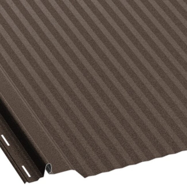 Grijs Bruin - Felsplaten Retro Micro Ribs Panel. Felsplaten Met Retro Look.