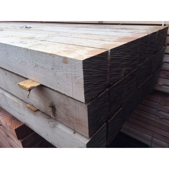 Eiken Palen 12x12 cm (120x120mm) | Fijnbezaagd