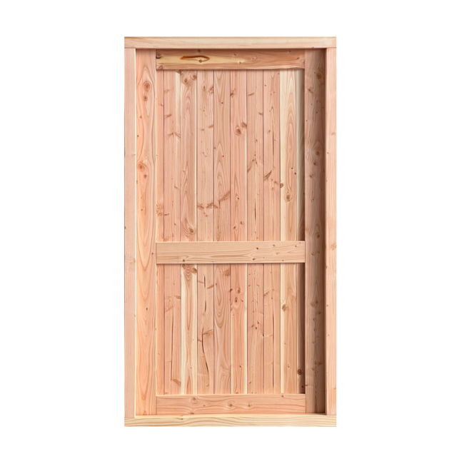 Dichte deur met douglas kozijn XXL extra breed