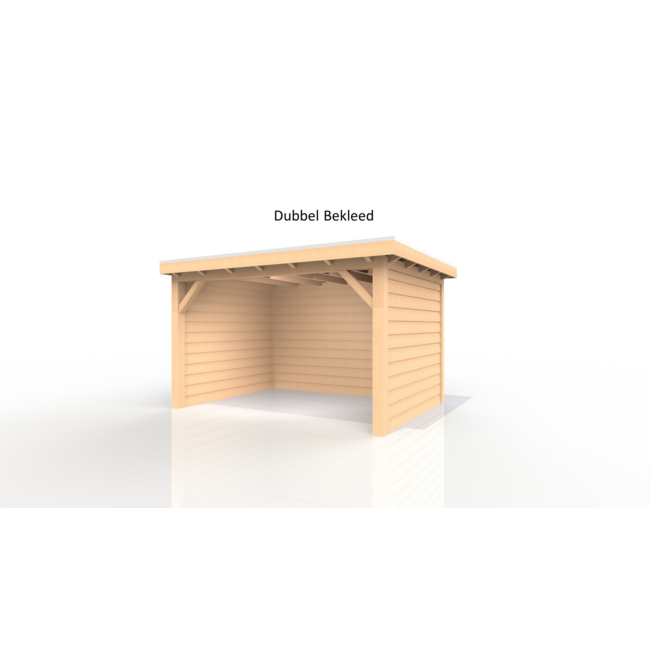 Douglas Overkapping 400x300 cm / 4x3 m | Materialenpakket | Robuust | Zwart Geïmpregneerd