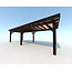 Douglas Overkapping 800x300 cm / 8x3 m | Materialenpakket | Robuust | Zwart Geïmpregneerd