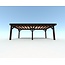 Douglas Overkapping 700x300 cm / 7x3 m | Materialenpakket | Robuust | Zwart Geïmpregneerd