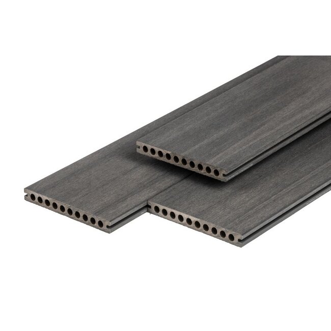 PuraShield Semi-Massief Brede Composiet Vlonderplank Dark Grey 23x210mm