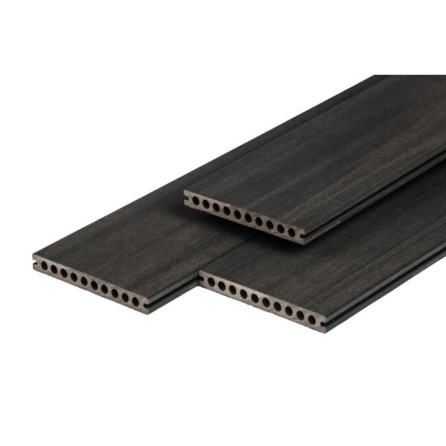 PuraShield Semi-Massief Brede Vlonderplank Ebony Black 23x210mm