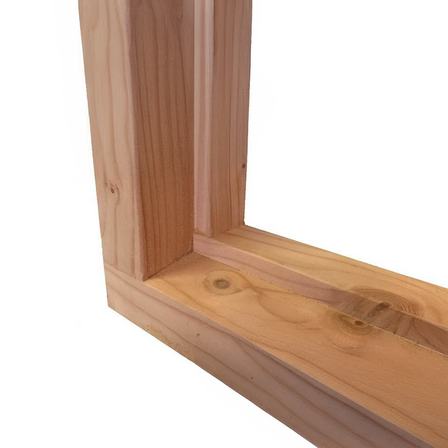 Dichte deur XXL met douglas kozijn en Zwart Hang -en Sluitwerk | Schuurdeur met kozijn