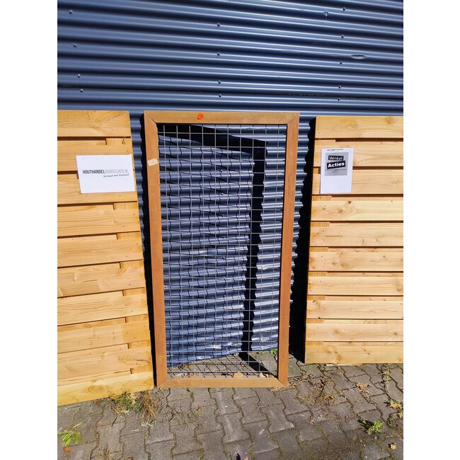 Gaaselement met kader | H180xB90cm | Onbehandeld hardhout | Winkel Actie