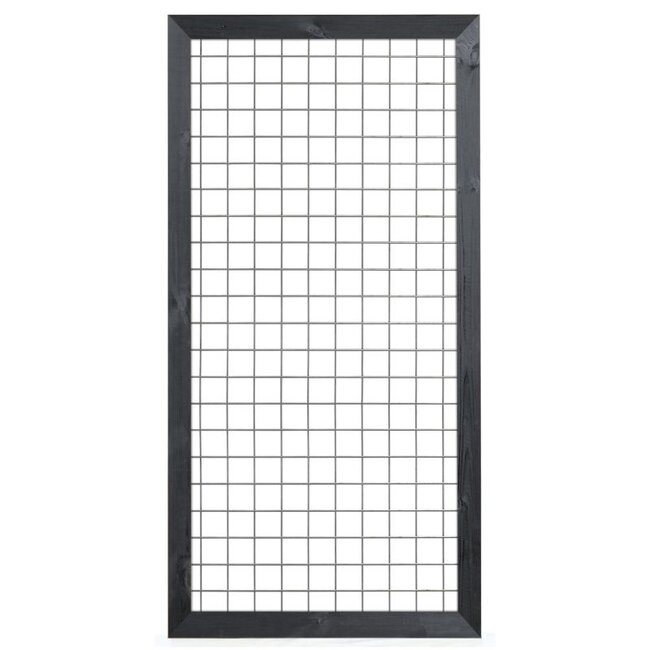 Gaaselement met Lariks Douglas Houten Kader Zwart Gespoten 180x90cm