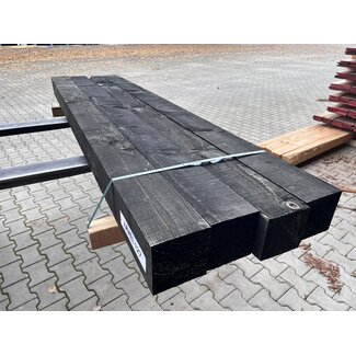 Kavel 127 - Douglas Balken Zwart 150x150x2500 mm