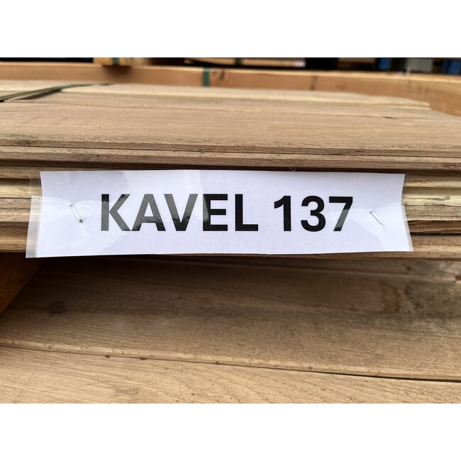 Bundel 137 - Eiken Vellingdeel 130wb 2500 mm