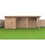 Douglas Overkapping Met Schuur 700x250 cm | 7x2,5 m Bouwpakket | Robuust